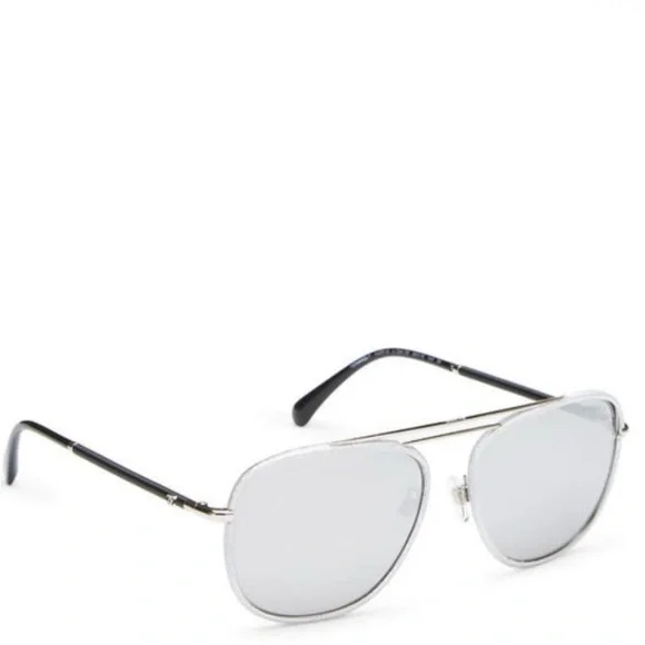 CHANEL | Accessories | Chanel Silver And Black Aviator  display picture 1